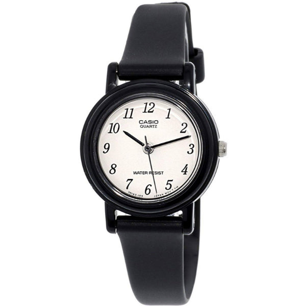 Casio Black Resin Band White Dial Quartz Watch for Ladies - LQ-139BMV-7ELDF