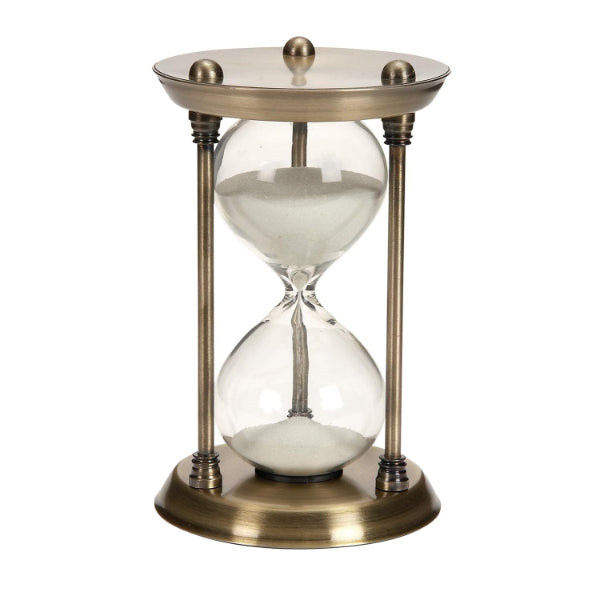 Metal Brass Plated Sand Clock