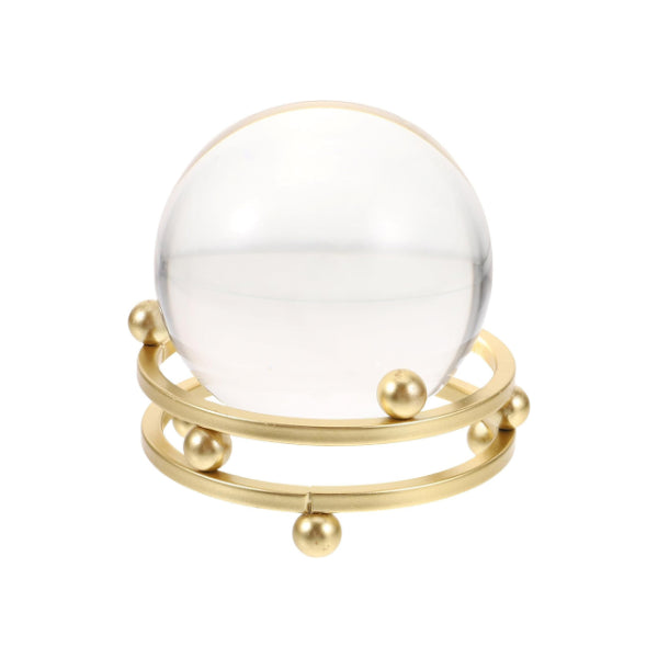 Gold Metal Base Transparent Globe Ball