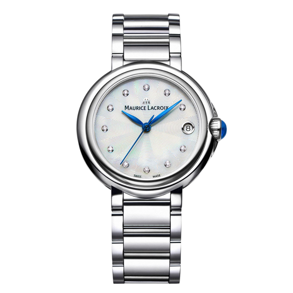Maurice Lacroix Fiaba Silver Stainless Steel Silver Dial Quartz Watch for Ladies - FA1004-SS002-170-1
