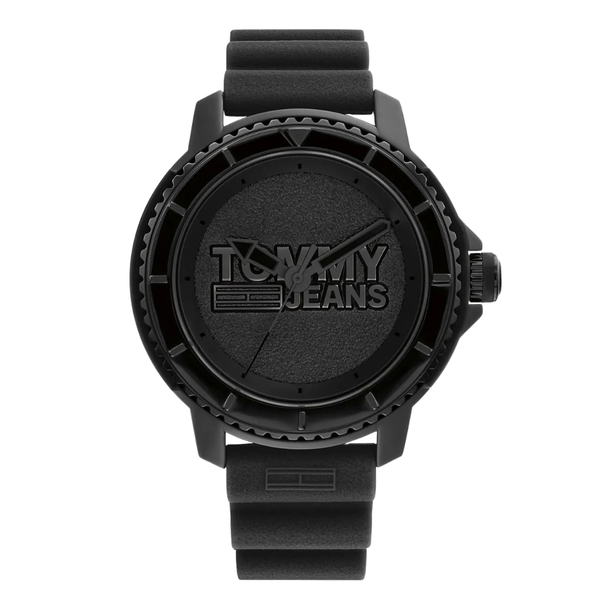 Tommy Hilfiger TOKYO Black Silicone Strap Black Dial Quartz Watch for Gents - 1792001