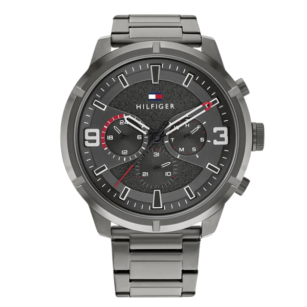 Tommy Hilfiger Wild Grey Stainless Steel Grey Dial Chronograph Quartz Watch for Gents - 1792071