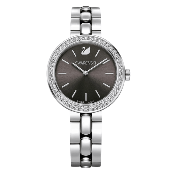 Swarovski Daytime Silver Stainless Steel Grey Dial  Quartz Watch for Ladies - 5213681