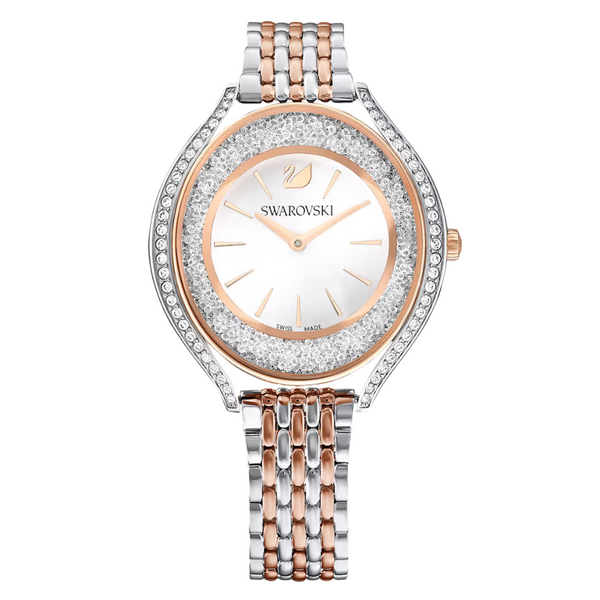 Swarovski Crystalline Aura Two-tone Stainless Steel Silver Dial  Quartz Watch for Ladies - 5644075