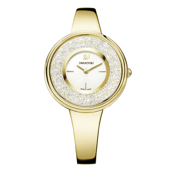 Swarovski Crystalline Gold Stainless Steel White Dial Quartz Watch for Ladies - 5269253