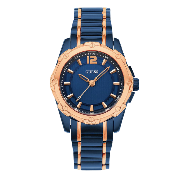 Guess Blue Stainless Steel Blue Dial Quartz Watch for Ladies - W0234L4