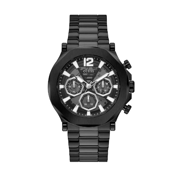Guess EDGE Black Stainless Steel Black Dial Chronograph Quartz Watch for Gents - GW0539G3