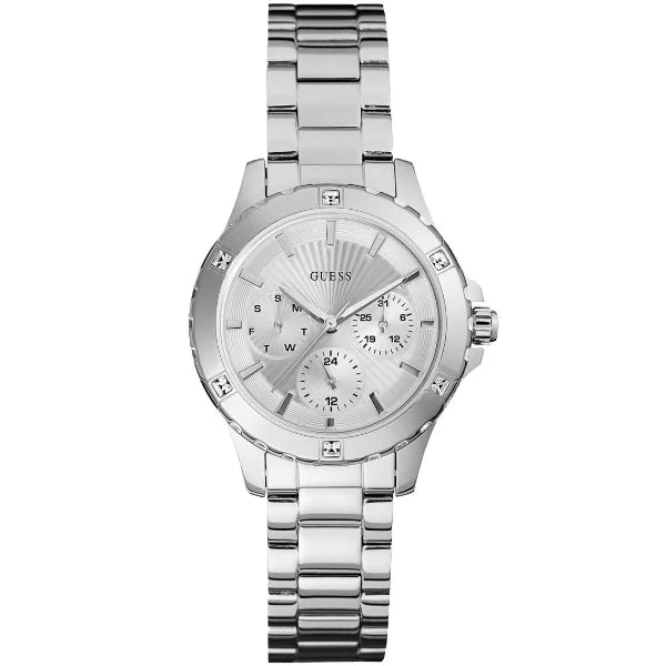 Guess Mist Silver Stainless Steel Silver Dial Quartz Watch for Ladies - W0443L1