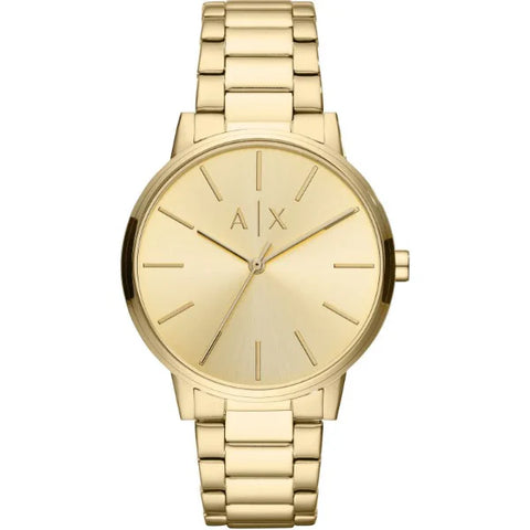 Buy Armani Exchange Cayde Gold Stainless Steel Gold Dial Quartz Watch for Gents AX2707 Online In Pakistan Dreams Pakistan