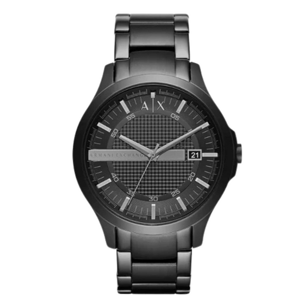 Armani Exchange Black Stainless Steel Black Dial Quartz Watch for Gents - AX7101