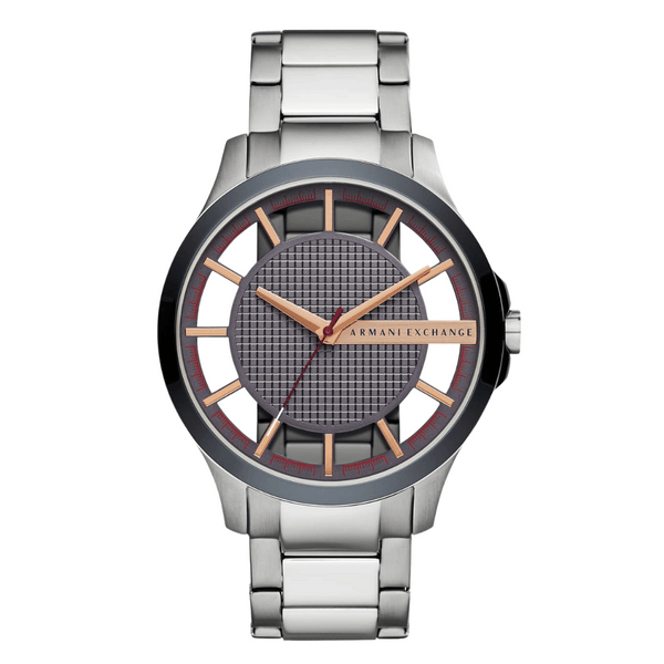 Armani Exchange Grey Stainless Steel Grey Dial Quartz Watch for Gents - AX2405