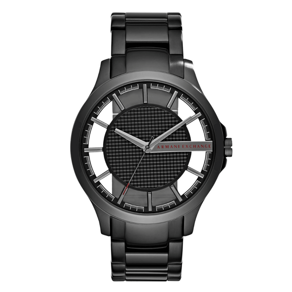 Armani Exchange Black Stainless Steel Black Dial Quartz Watch for Gents - AX2189