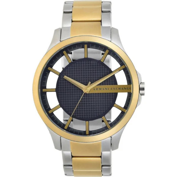 Armani Exchange Two-tone Stainless Steel Blue Dial Quartz Watch for Gents - AX2403