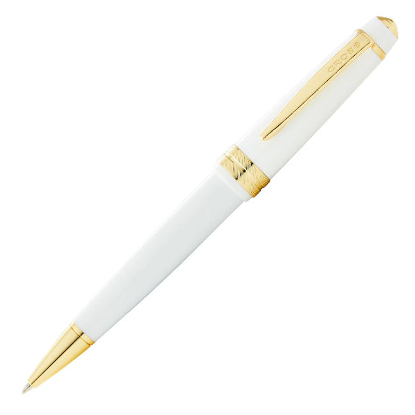 Cross Bailey Light Polished White Resin w/Gold Plated Trim Ballpoint Pen - AT0742-10