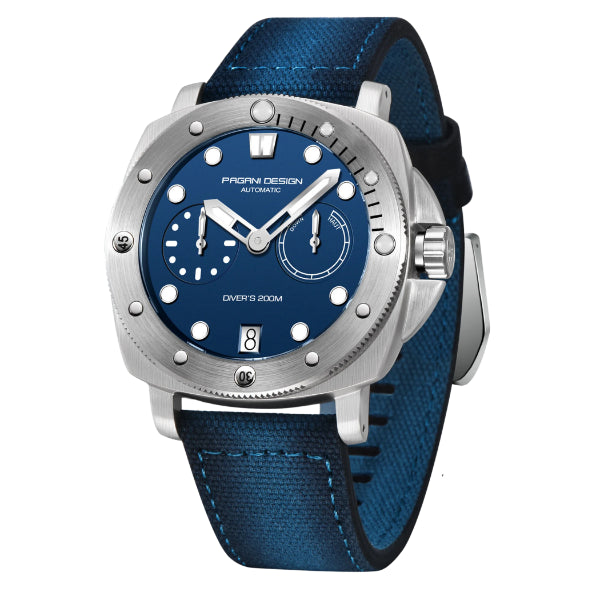 Pagani Design Blue Nylon Strap Blue Dial Automatic Watch for Gents - PD1767