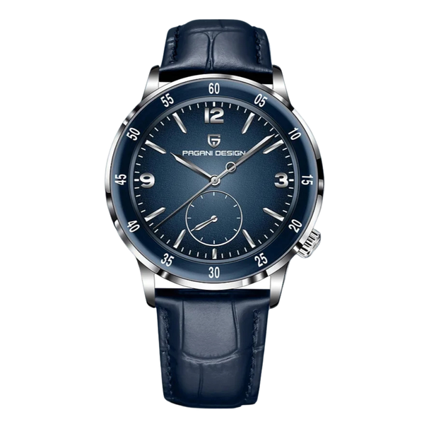 Pagani Design Blue Leather Strap Blue Dial Automatic Watch for Gents - PD1790
