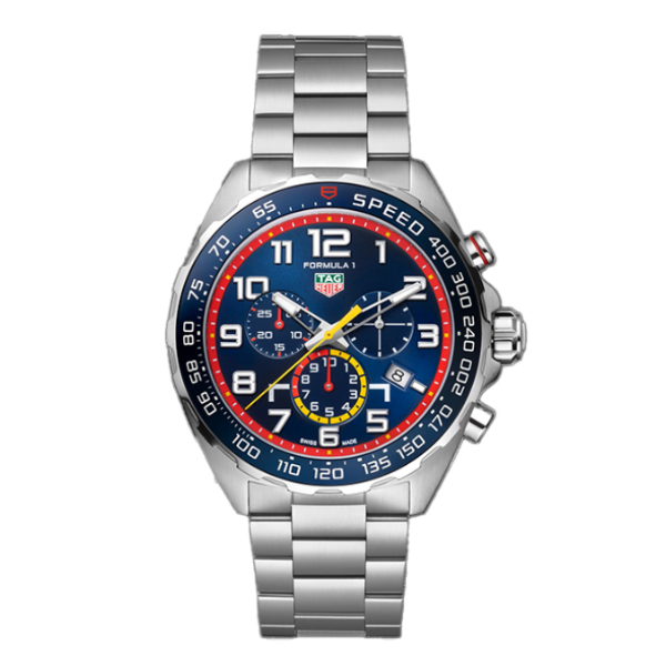 Tag Heuer Formula 1 Silver Stainless Steel Blue Dial Chronograph Quartz Watch for Gents - CAZ101AL.BA0842