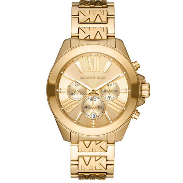 Michael Kors Wren Gold Stainless Steel Gold Dial Chronograph Quartz Watch for Ladies - MK6952