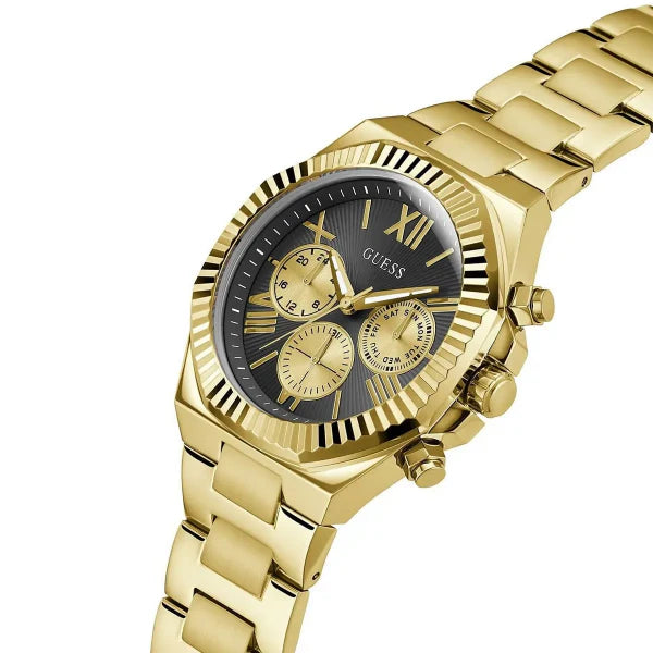 Gold Plated Guess Watch Gold Diamond Guess Men's Quartz Gold