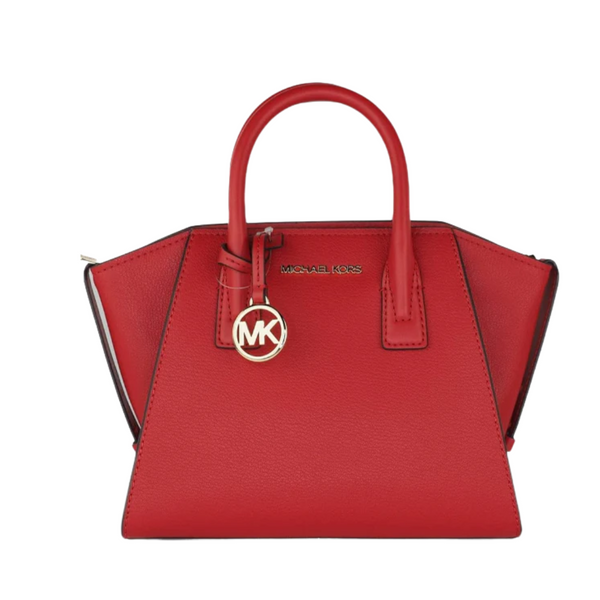 Michael Kors Avril Top-Zip Satchel Bag Small Flame Red -35F1G4VM2L