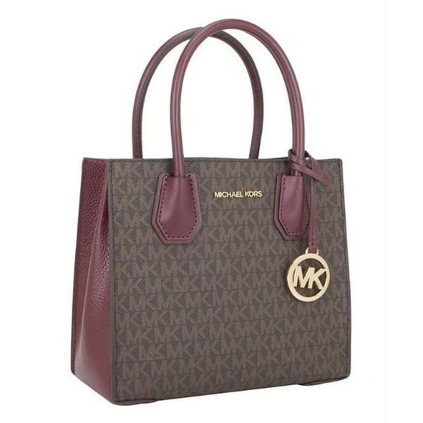 Michael Kors Mercer Medium Messenger Brown/Maroon - 35S1GM9M2B