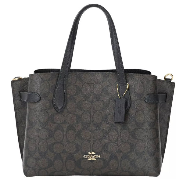 Coach Brown Hanna Carryall Bag In Signature Canvas - CH542