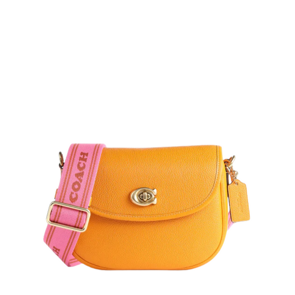 Coach Orange Willow Saddle Bag  - CA094
