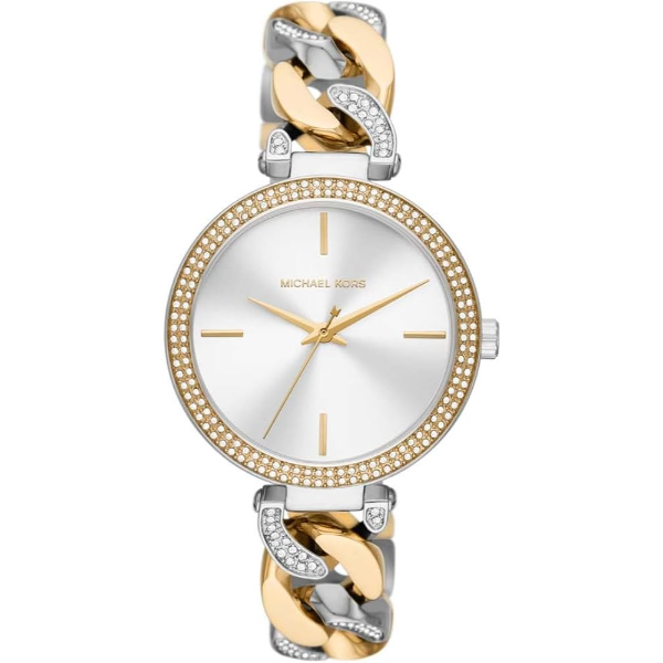 Michael Kors Catelyn Two-tone Stainless Steel Silver Dial Quartz Watch for Ladies - MK4633