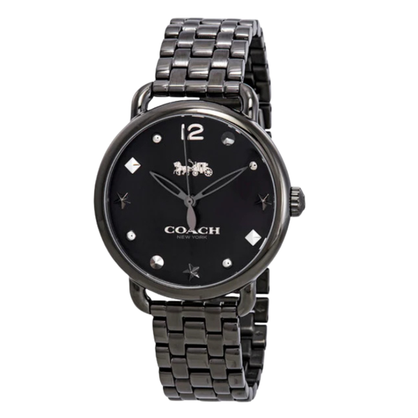 Coach Delancey Black Stainless Steel Black Dial Quartz Watch for Ladies - 14502812