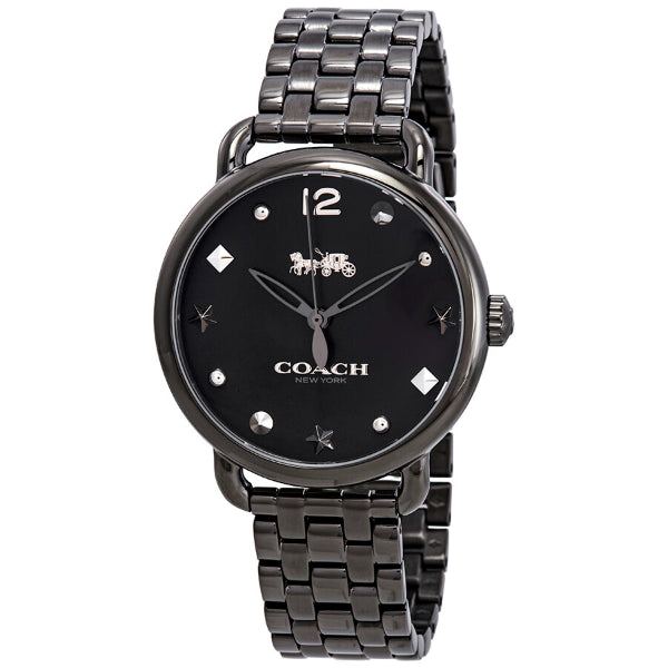 Coach Delancey Black Stainless Steel Black Dial Quartz Watch for Ladies - 14502812