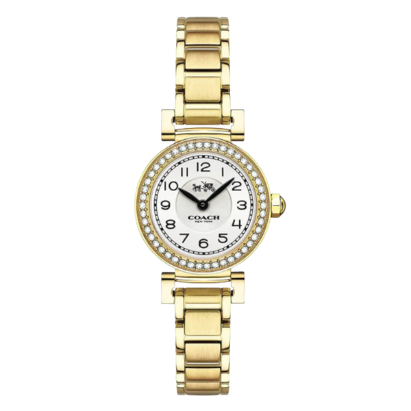 Coach Madison Gold Stainless Steel White Dial Quartz Watch for Ladies - 14502403
