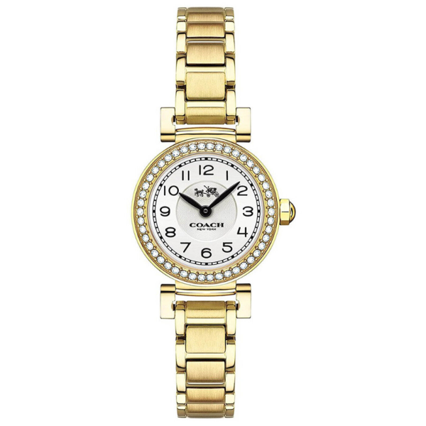 Coach Madison Gold Stainless Steel White Dial Quartz Watch for Ladies - 14502403