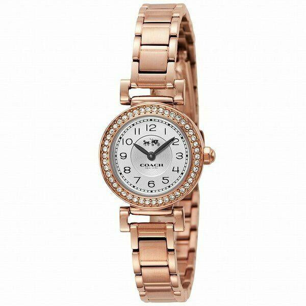 Coach Madison Rose Gold Stainless Steel White Dial Quartz Watch for Ladies - 14502405