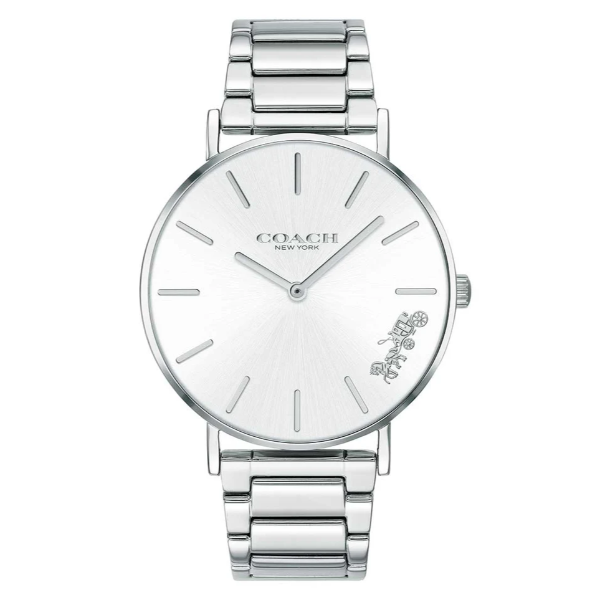 Coach Perry Silver Stainless Steel Silver Dial Quartz Watch for Ladies - 14503344