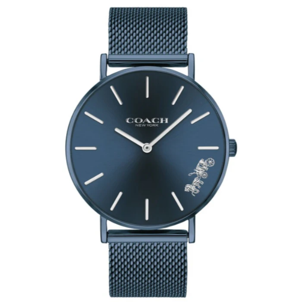 Coach Perry Blue Mesh Bracelet Blue Dial Quartz Watch for Ladies - 14503485