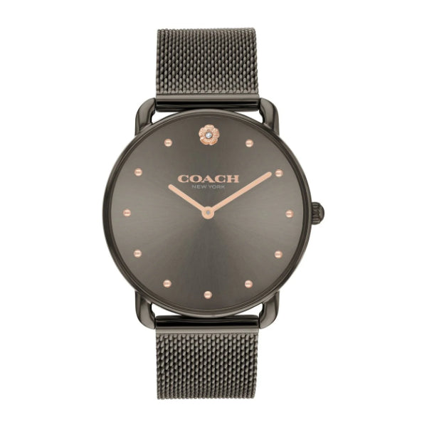 Coach Elliot Grey Mesh Bracelet Grey Dial Quartz Watch for Ladies - 14504210