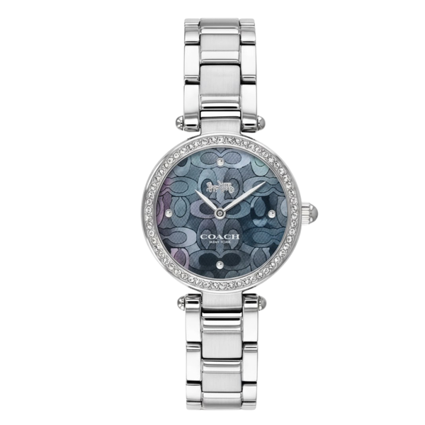 Coach Park Silver Stainless Steel Mother Of Pearl Dial Quartz Watch for Ladies - 14503224