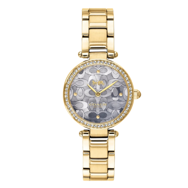 Coach Park Gold Stainless Steel Mother Of Pearl Dial Quartz Watch for Ladies - 14503225