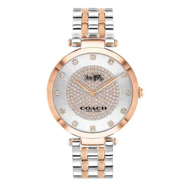 Coach Park Two-tone Stainless Steel Silver Dial Quartz Watch for Ladies - 14503644