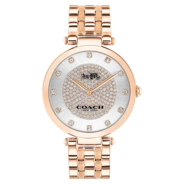 Coach Park Rose Gold Stainless Steel Silver Dial Quartz Watch for Ladies - 14503735