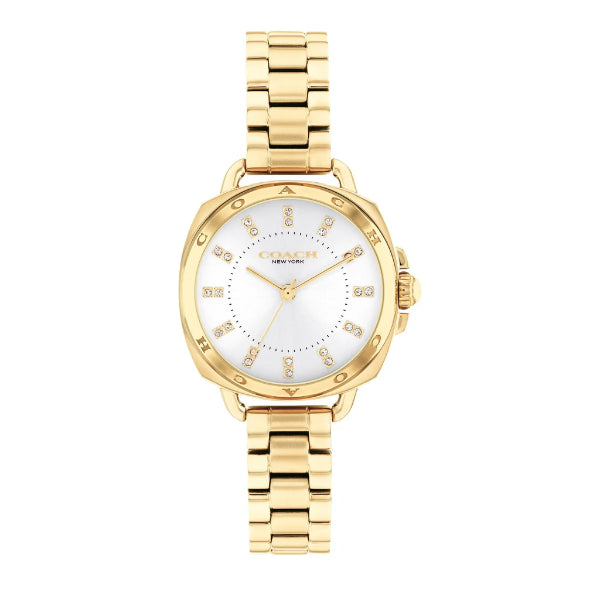 Coach Tatum Gold Stainless Steel Silver Dial Quartz Watch for Ladies - 14504153