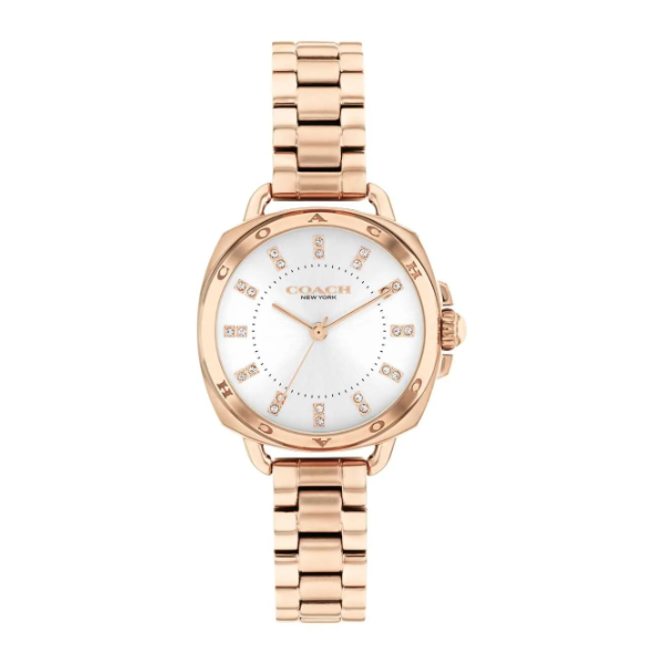 Coach Tatum Rose Gold Stainless Steel Silver Dial Quartz Watch for Ladies - 14504154