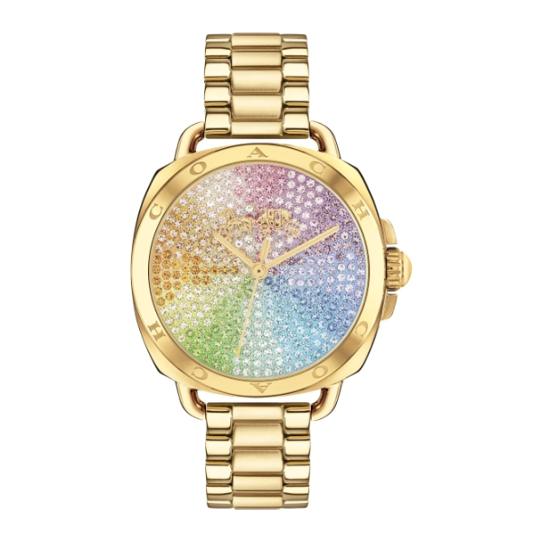 Coach Tatum Gold Stainless Steel Multi Color Dial Quartz Watch for Ladies - 14504167