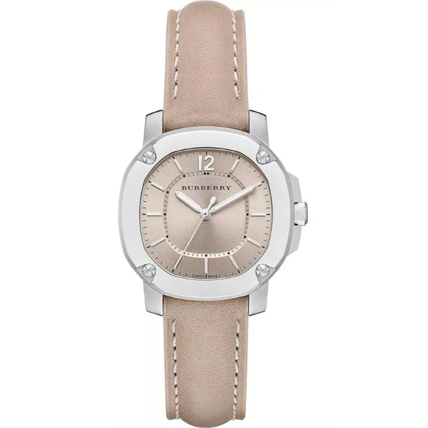 Burberry Britain Brown Leather Strap Brown Dial Quartz Watch for Ladies - BBY 1700