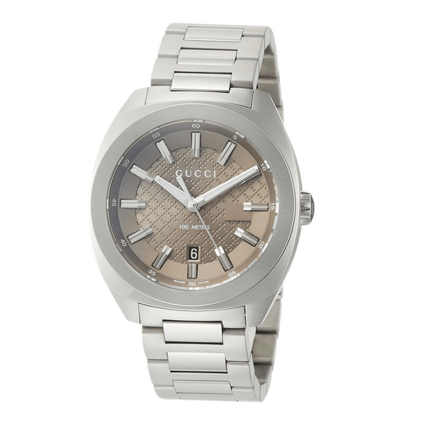 Gucci GG2570 Silver Stainless Steel Blue Dial Quartz Watch for Gents - YA142315