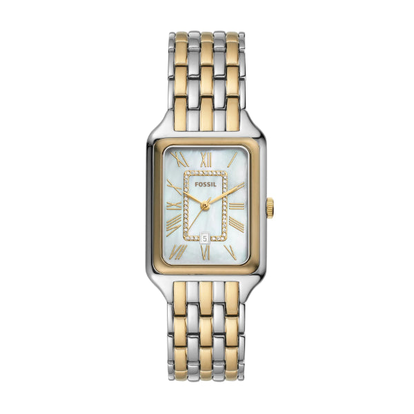 Fossil Raquel Two-tone Stainless Steel Mother Of Pearl Dial Quartz Watch for Ladies - ES5305