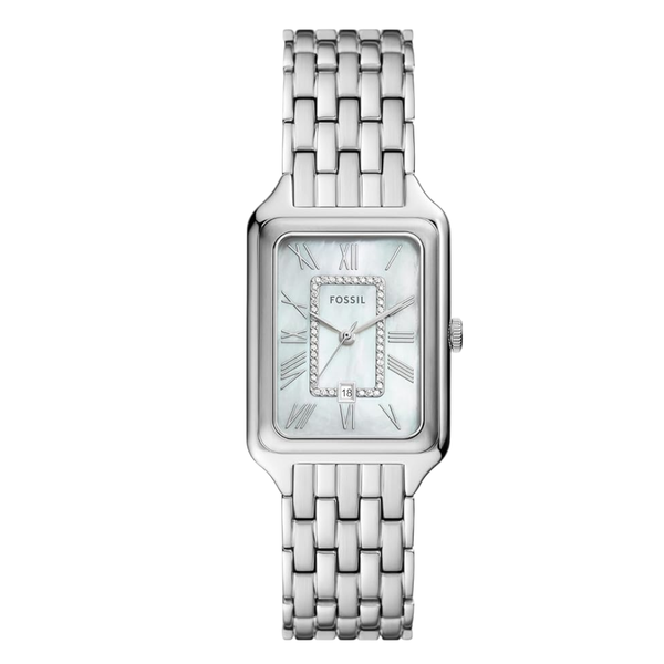Fossil Raquel Silver Stainless Steel Mother Of Pearl Dial Quartz Watch for Ladies - ES5306
