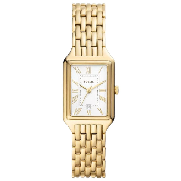 Fossil Raquel Gold Stainless Steel Silver Dial Quartz Watch for Ladies - ES5220