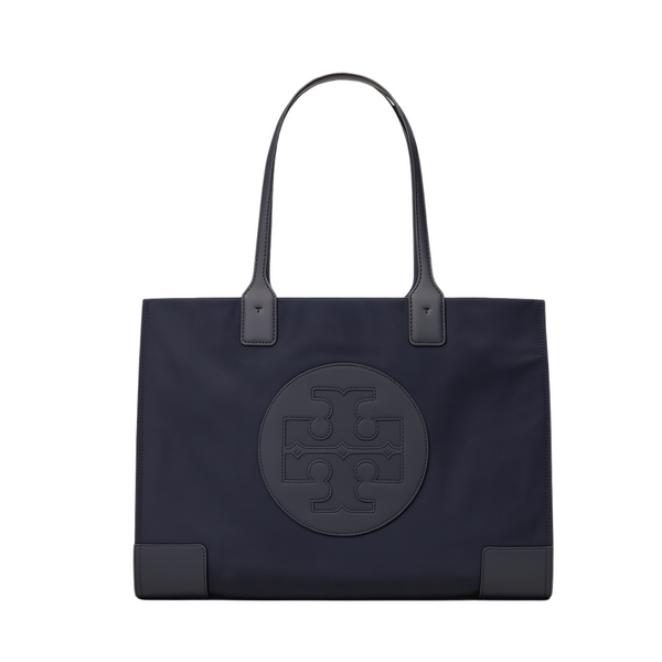 Tory Burch Small Ella Patent Tote Bag Blue Navy - TB88578