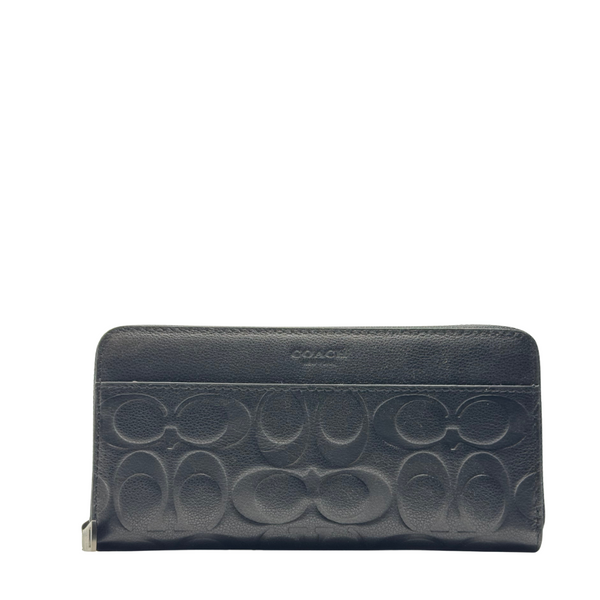 Coach Accordion Zip Wallet in Crossgrain Leather – F74977